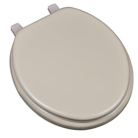PLUMBING TECHNOLOGIES Plumbing Technologies 6F1R1-11 Deluxe Soft Round Toilet Seat; Tan 6F1R1-11